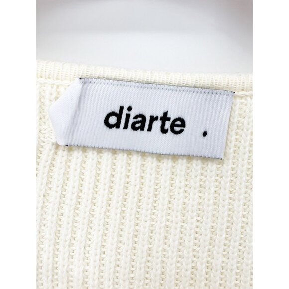 Color Block V-Neck Knit Cardigan Sweater by diarte . M - Picture 8 of 11
